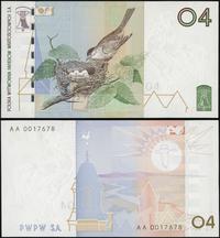 'WIOSNA 04' - próbny banknot PWPW, 2004, Banknot