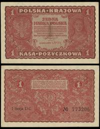 1 marka polska 23.08.1919, I Serja DC, ugięcia n