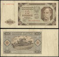 10 złotych 01.07.1948, Seria BE, banknot wielokr