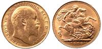1 funt 1908, złoto 7.98g