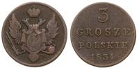 3 grosze 1834 / I.P., Warszawa, Iger KK.34.2.a (