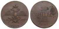 10 kopiejek 1832 / ЕМ-ФХ, brąz 44.69 g, dość ład