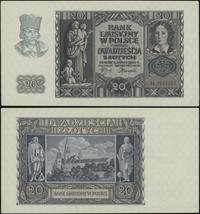 20 złotych 1.03.1940, seria H, numeracja 7641257