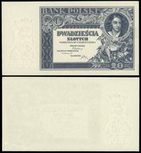 20 złotych 20.06.1931, banknot bez poddruku na s