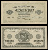 500.000 marek polskich 30.08.1923, Seria AZ, dwu