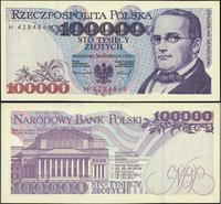 100.000 złotych 16.11.1993, Seria H numeracja 42
