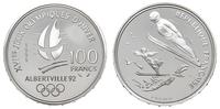 100 franków 1991, Albertville 1992 - skoki narci