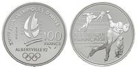 100 franków 1990, Albertville 1992 - łyżwiarstwo