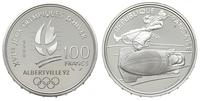 100 franków 1990, Albertville 1992 - bobsleje, s