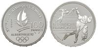 100 franków 1990, Albertville 1992 - łyżwiarstwo