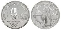 100 franków 1991, Albertville 1992 - biegi narci