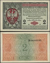 2 marki polskie 9.12.1916, "Generał" seria B num
