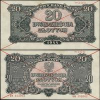 20 złotych 1944, wzór, "obowiązkowe", seria KM n