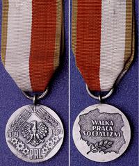 Medal XL-lecia Polski Ludowej, biały metal oksyd