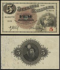 5 kronor 1939, Sverige Riksbank - seria Bb. nume