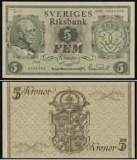 5 kronor 1948, Sverige Riksbank, numeracja 05455