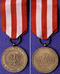 Medal Zwycięstwa i Wolności , brąz, 33 mm, medal
