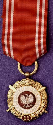 Medal Siły Zbrojne w Służbie Ojczyzny (XX), biał