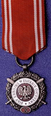 Medal Siły Zbrojne w Służbie Ojczyzny (X), biały