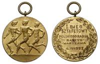 Raszyn-Warszawa 4 IV 1937, medal Za I Bieg Sztaf