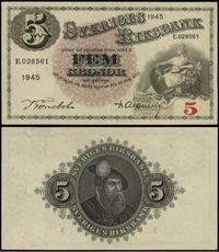 5 kronor 1945, Sverige Riksbank - Seria E. numer
