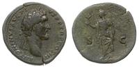 sestercja 140-144, Rzym, Aw: Głowa cesarza w pra
