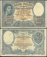 100 złotych 28.02.1919, Seria S.C., złamany w pi