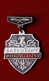 Srebrna Odznaka Zasłużony Białostocczyźnie, biał