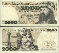 2.000 złotych 1.05.1977, seria A 3028502 pierwsz
