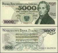 5.000 złotych 1.06.1982, seria A 0600106, rzadka