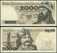 2.000 złotych 1.05.1977, Seria A 3011761, piękne