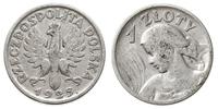 1 złoty 1925, Londyn, Kobieta z kłosami- z kropk