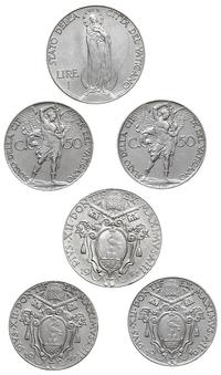 lot: 1 lir(II+) i 2 x 50(I-) centsimi 1941, 40, 