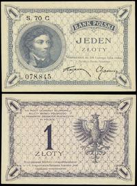 1 złoty 28.02.1919, seria S.70 C numer 078,845, 