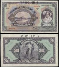 5.000 koron 6.07.1920, perforacja SPECIMEN, Pick