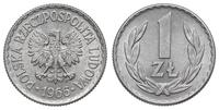 1 złoty 1966, Warszawa, rzadki i piękny, Parchim