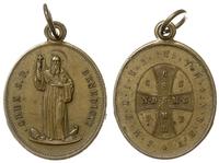 medal z krzyżem św. Benedykta, Aw: Postać św. Be