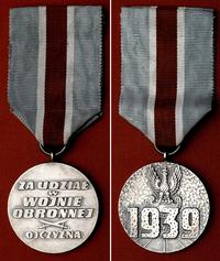 Medal Za Wojnę Obronną 1939, biały metal oksydow