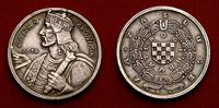 Medal Srebrny Korony Króla Zwonimira, srebro, 32
