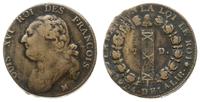 12 denarów 1791/M, Toulouse, Gadoury 15