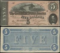 5 dolarów 17.02.1864, bardzo delikatny ślad po p