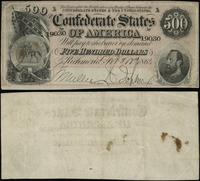 500 dolarów 17.02.1864, rzadkie, Confederate Not