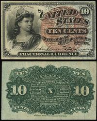 10 centów 03.03.1863, kilka mikro dziurek, ale b