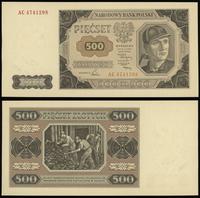 500 złotych 1.07.1948, seria AC 4741208, pięknie