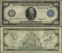 100 dolarów 1914, Seria B2862920A, niebieska pie