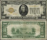 20 dolarów 1928, Seria A11978438A, żółta pieczęć