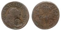 grosz 1755, Lipsk, moneta z kontrmarką AK