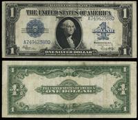 1 dolar 1923, seria A74942388D, niebieska pieczę