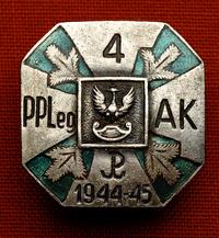 Akcja Burza odznaka pamiątkowa 4 pułku piechoty 