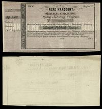 obligacja tymczasowa na 1.000 złotych 1863, bez 
